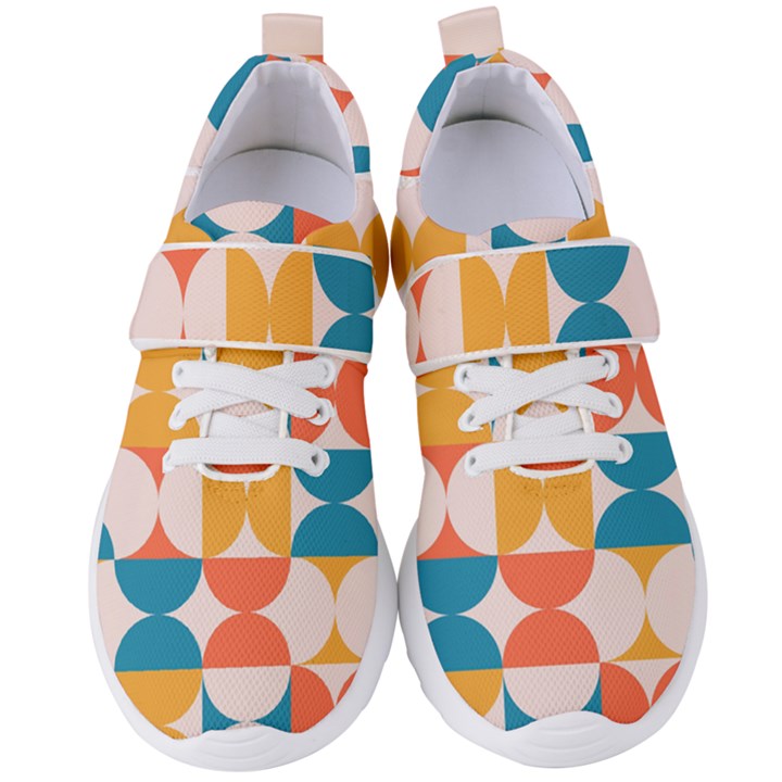 Geometric pattern Women s Velcro Strap Shoes