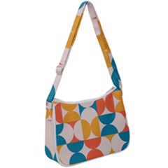 Geometric Pattern Zip Up Shoulder Bag by Valentinaart