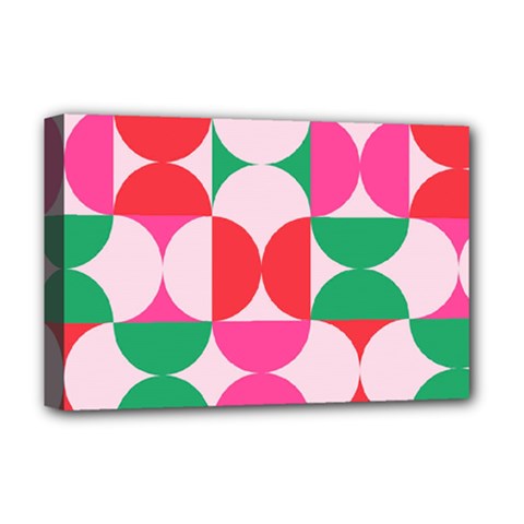 Geometric Pattern Deluxe Canvas 18  X 12  (stretched) by Valentinaart