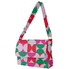 Geometric Pattern Full Print Messenger Bag (l) by Valentinaart