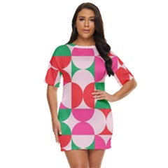 Geometric Pattern Just Threw It On Dress