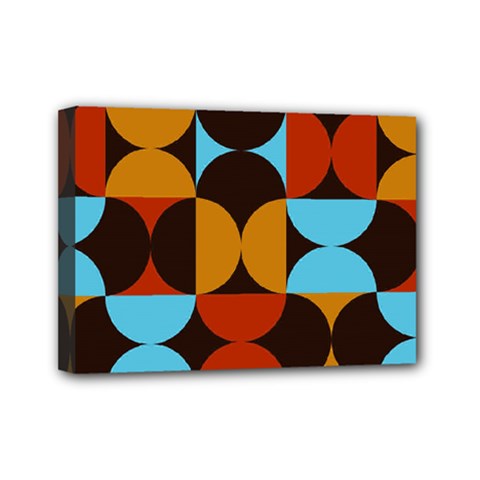 Geometric Pattern Mini Canvas 7  X 5  (stretched) by Valentinaart