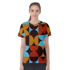 Geometric Pattern Women s Cotton Tee