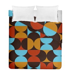 Geometric Pattern Duvet Cover Double Side (full/ Double Size) by Valentinaart