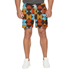 Geometric Pattern Men s Runner Shorts by Valentinaart