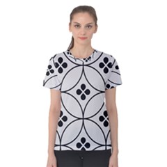 Black And White Pattern Women s Cotton Tee