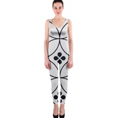 Black And White Pattern One Piece Catsuit by Valentinaart