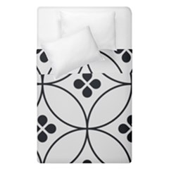 Black And White Pattern Duvet Cover Double Side (single Size) by Valentinaart