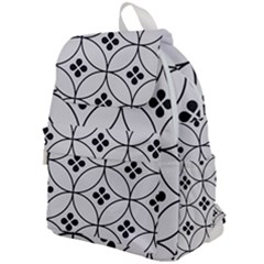 Black And White Pattern Top Flap Backpack by Valentinaart