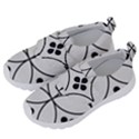 Black and white pattern Kids  Velcro No Lace Shoes View2