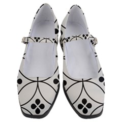 Black And White Pattern Women s Mary Jane Shoes by Valentinaart