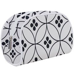 Black And White Pattern Make Up Case (large) by Valentinaart