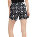 Black and white pattern Women s Runner Shorts View2