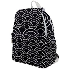 Black And White Pattern Top Flap Backpack by Valentinaart