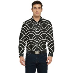 Black And White Pattern Men s Long Sleeve  Shirt