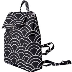 Black And White Pattern Buckle Everyday Backpack by Valentinaart