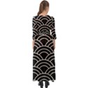 Black and white pattern Button Up Maxi Dress View2