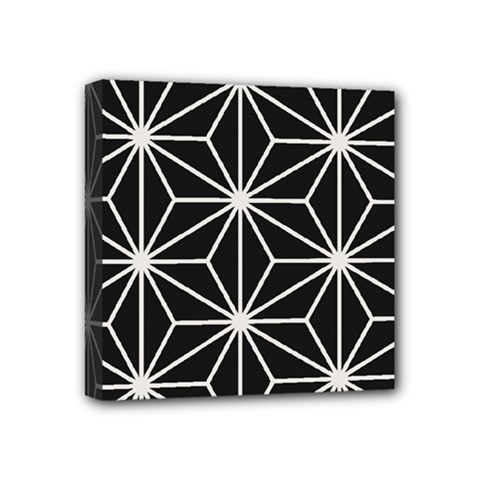 Black And White Pattern Mini Canvas 4  X 4  (stretched) by Valentinaart