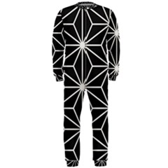 Black And White Pattern Onepiece Jumpsuit (men) by Valentinaart