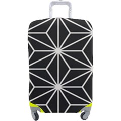 Black And White Pattern Luggage Cover (large)