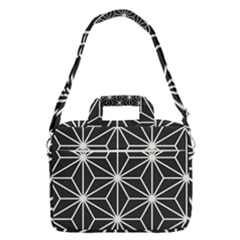 Black And White Pattern Macbook Pro Shoulder Laptop Bag (large)