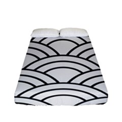 Black And White Pattern Fitted Sheet (full/ Double Size) by Valentinaart