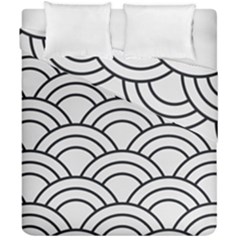 Black And White Pattern Duvet Cover Double Side (california King Size)