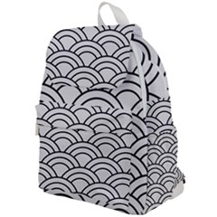 Black And White Pattern Top Flap Backpack by Valentinaart