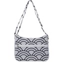 Black and white pattern Zip Up Shoulder Bag View3