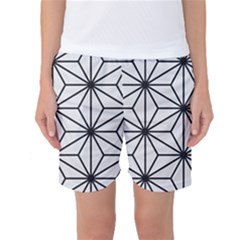 Black And White Pattern Women s Basketball Shorts by Valentinaart