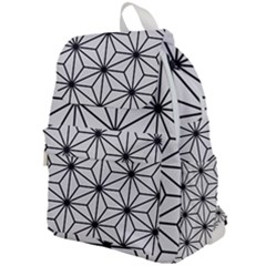 Black And White Pattern Top Flap Backpack by Valentinaart