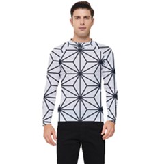 Black And White Pattern Men s Long Sleeve Rash Guard