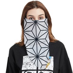 Black And White Pattern Face Covering Bandana (triangle)