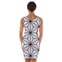 Black and white pattern Wrap Front Bodycon Dress View2