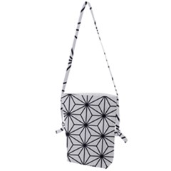 Black And White Pattern Folding Shoulder Bag by Valentinaart