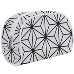 Black And White Pattern Make Up Case (large) by Valentinaart