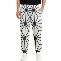 Black And White Pattern Men s Elastic Waist Pants