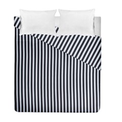 Simple Line Pattern Duvet Cover Double Side (full/ Double Size) by Valentinaart