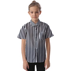 Simple Line Pattern Kids  Short Sleeve Shirt