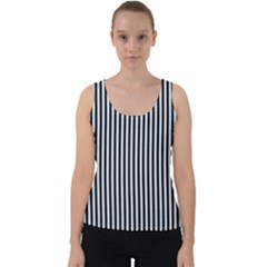 Simple Line Pattern Velvet Tank Top by Valentinaart