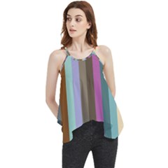 Simple Line Pattern Flowy Camisole Tank Top