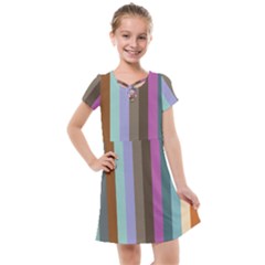 Simple Line Pattern Kids  Cross Web Dress by Valentinaart