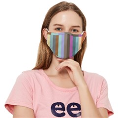 Simple Line Pattern Fitted Cloth Face Mask (adult)