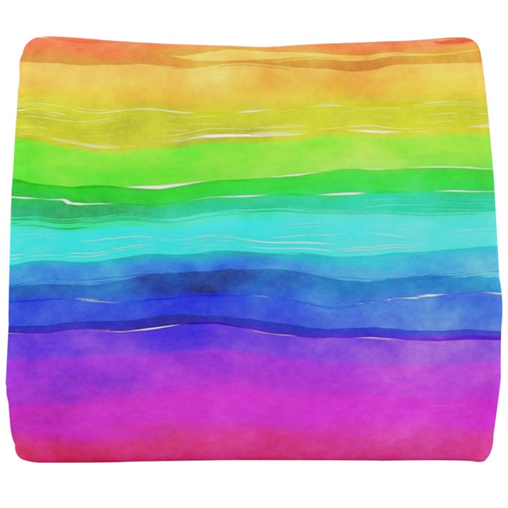 Watercolor rainbow Seat Cushion