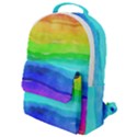 Watercolor rainbow Flap Pocket Backpack (Small) View1