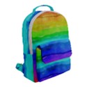 Watercolor rainbow Flap Pocket Backpack (Small) View2