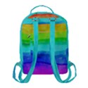 Watercolor rainbow Flap Pocket Backpack (Small) View3