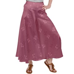 Floral Pattern Satin Palazzo Pants by Valentinaart