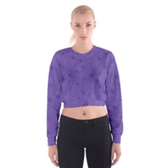 Floral Pattern Cropped Sweatshirt