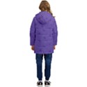 Floral pattern Kid s Hooded Longline Puffer Jacket View4